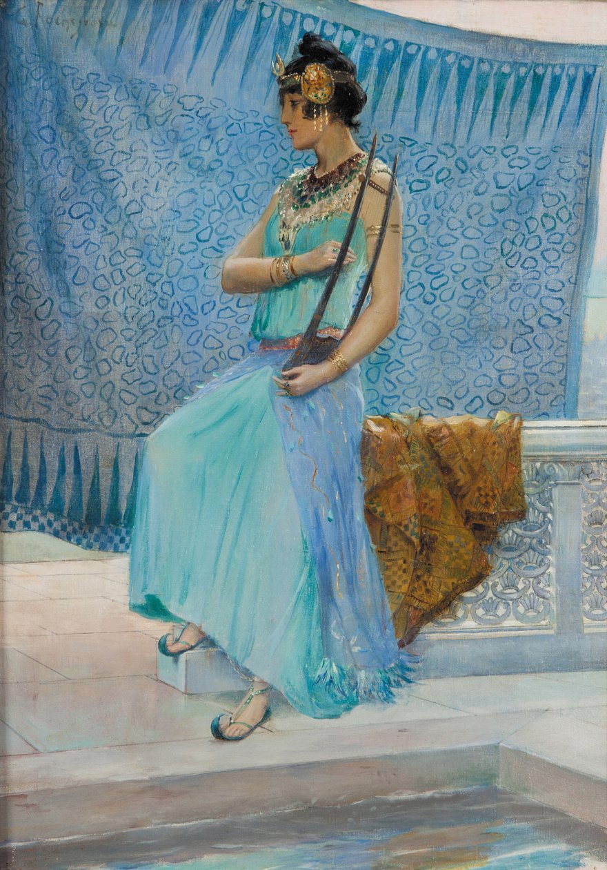 Algerijnse danseres of Salambó, 1910 door Georges Antoine Rochegrosse
