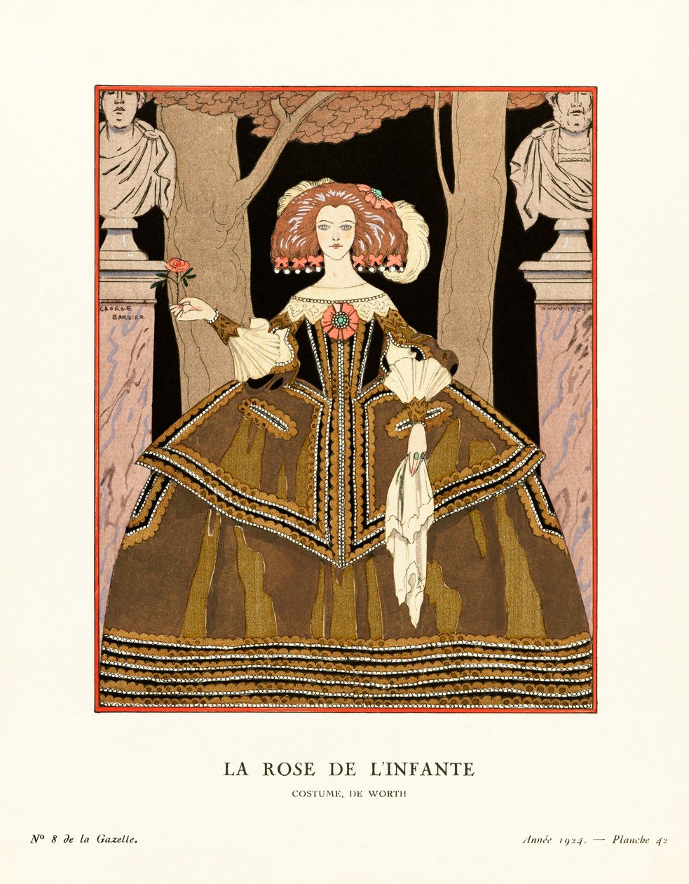 Illustratie uit Gazette du Bon Ton door Georges Barbier