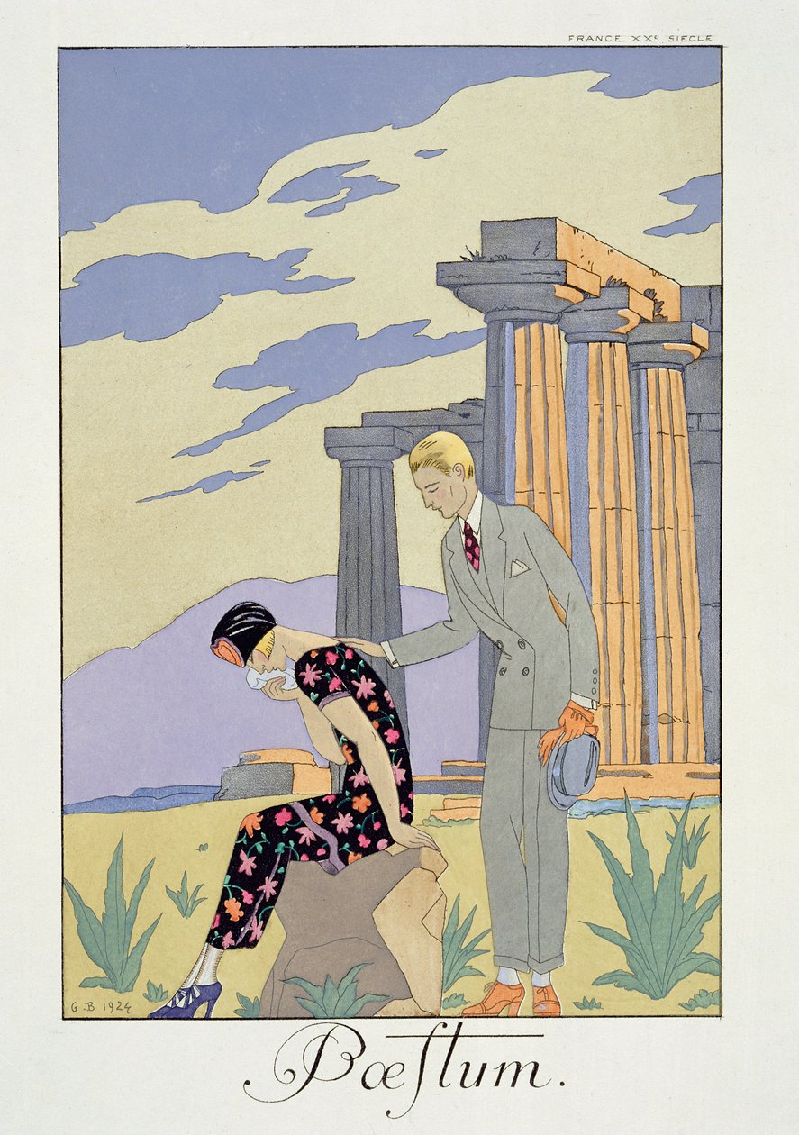 Paestum door Georges Barbier