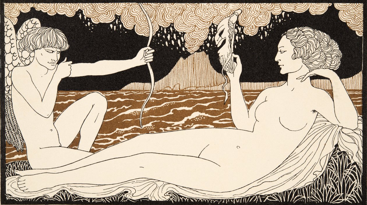 Personages de Comedie, detail van Vooromslag, uitgegeven 1922 door Georges Barbier