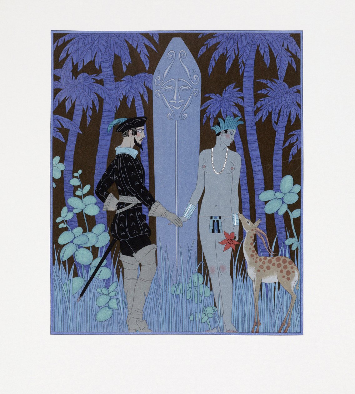 Pocahontas, Prinses door Georges Barbier