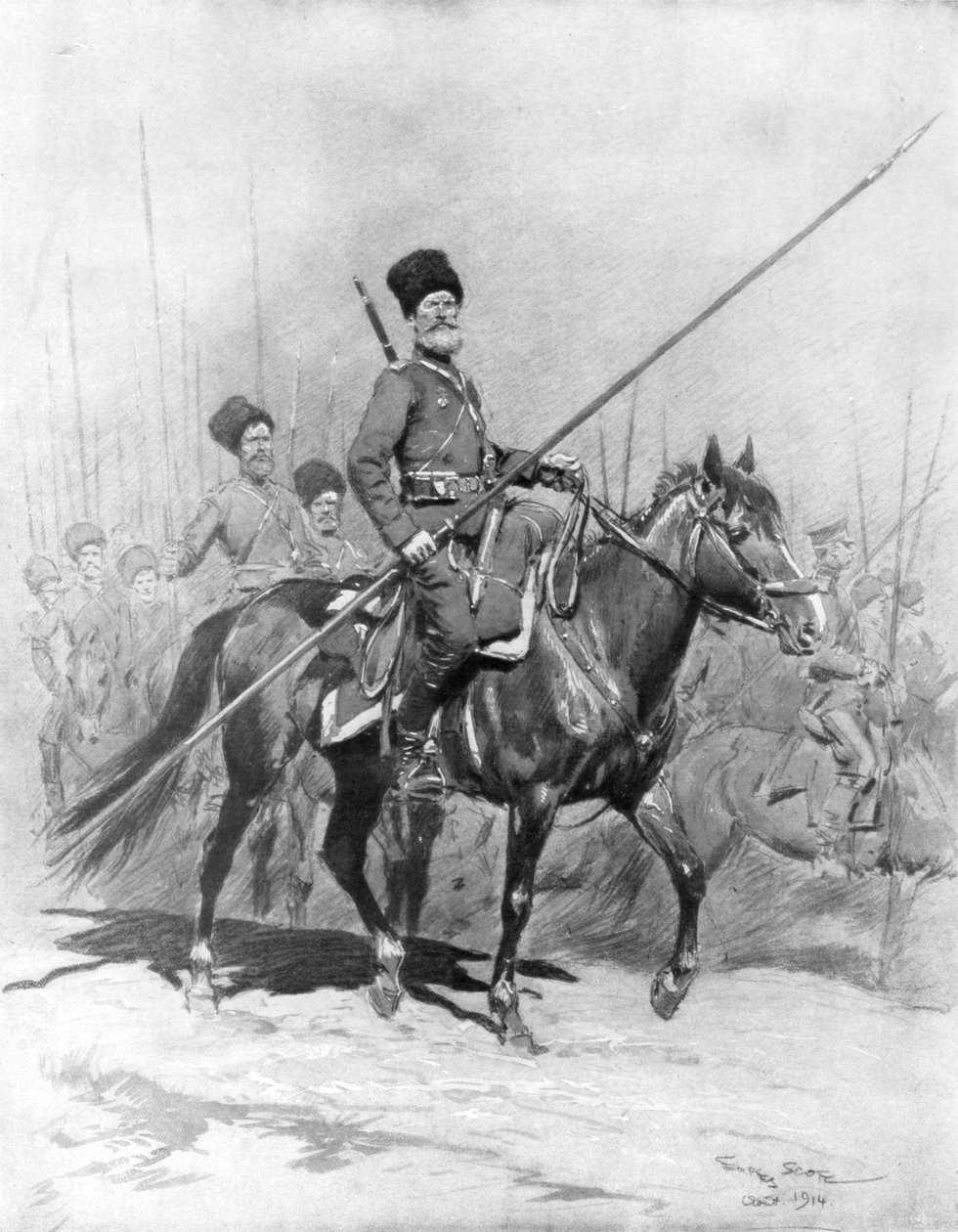 Kozakkenkavalerie door Georges Bertin Scott