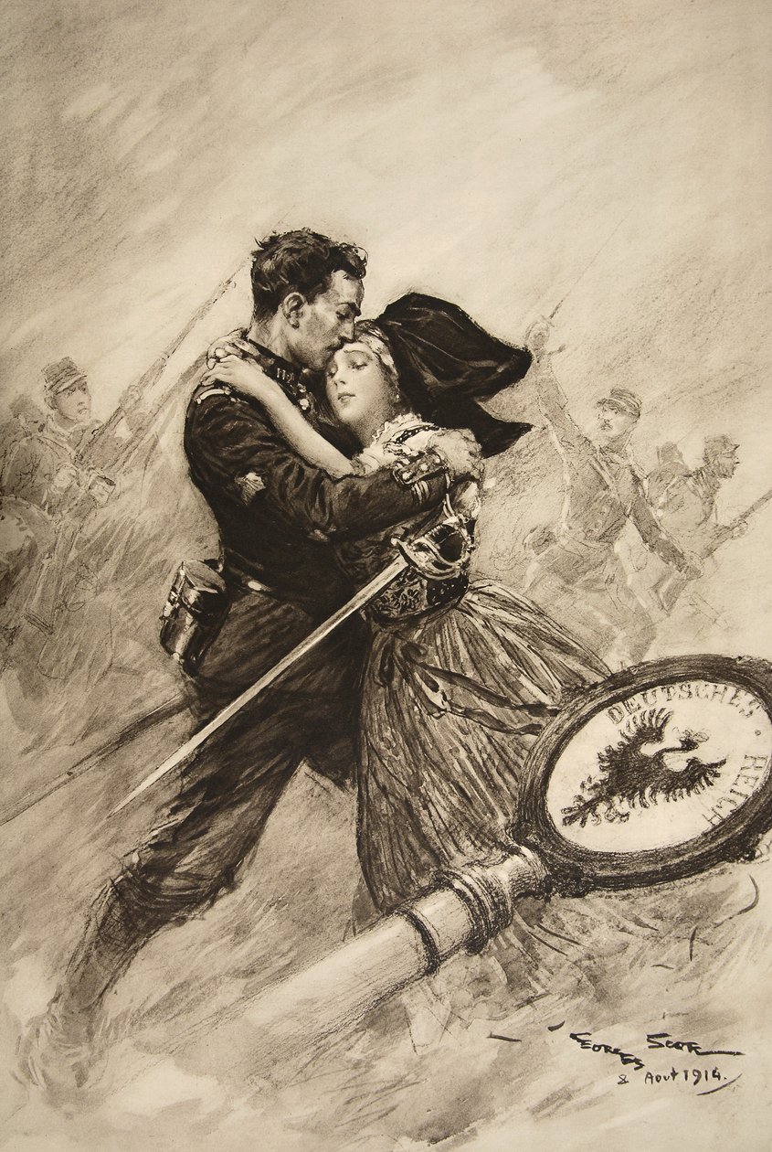 Voor Liefde en Vaderland, 1914 door Georges Bertin Scott