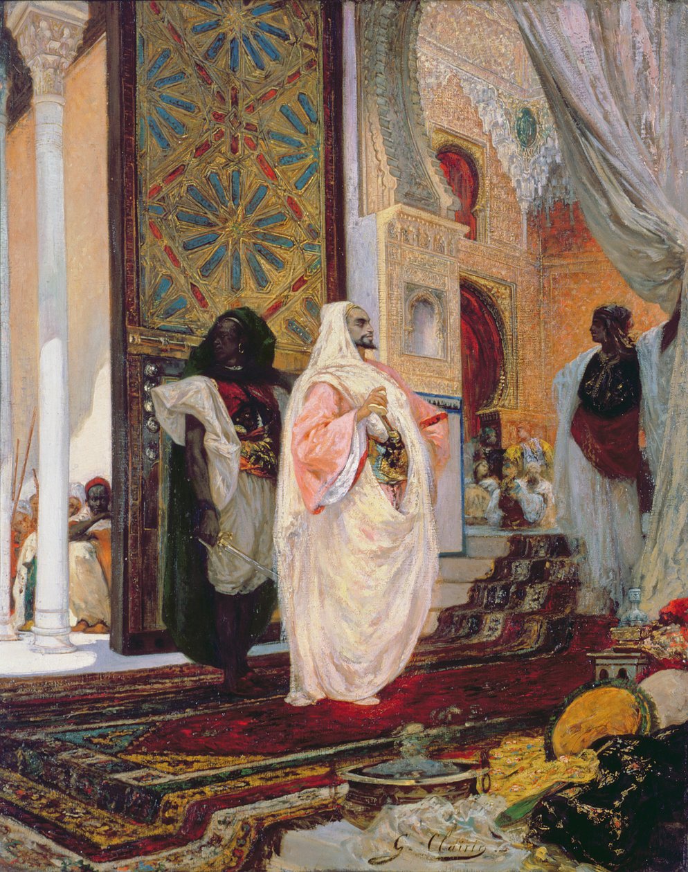 Het betreden van de harem door Georges Clairin