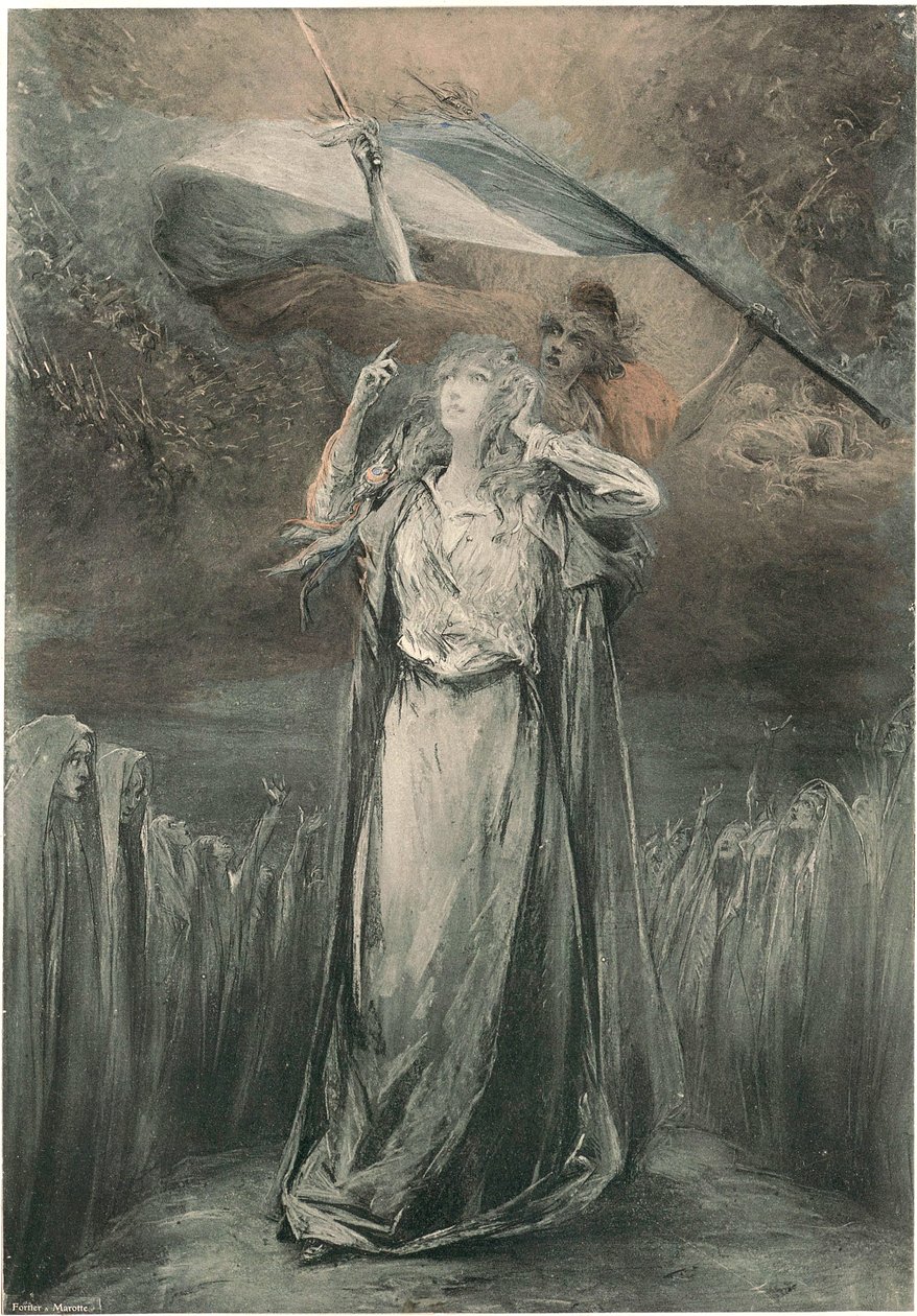 Georges Jules Victor Clairin - Théroigne de Méricourt door Georges Clairin