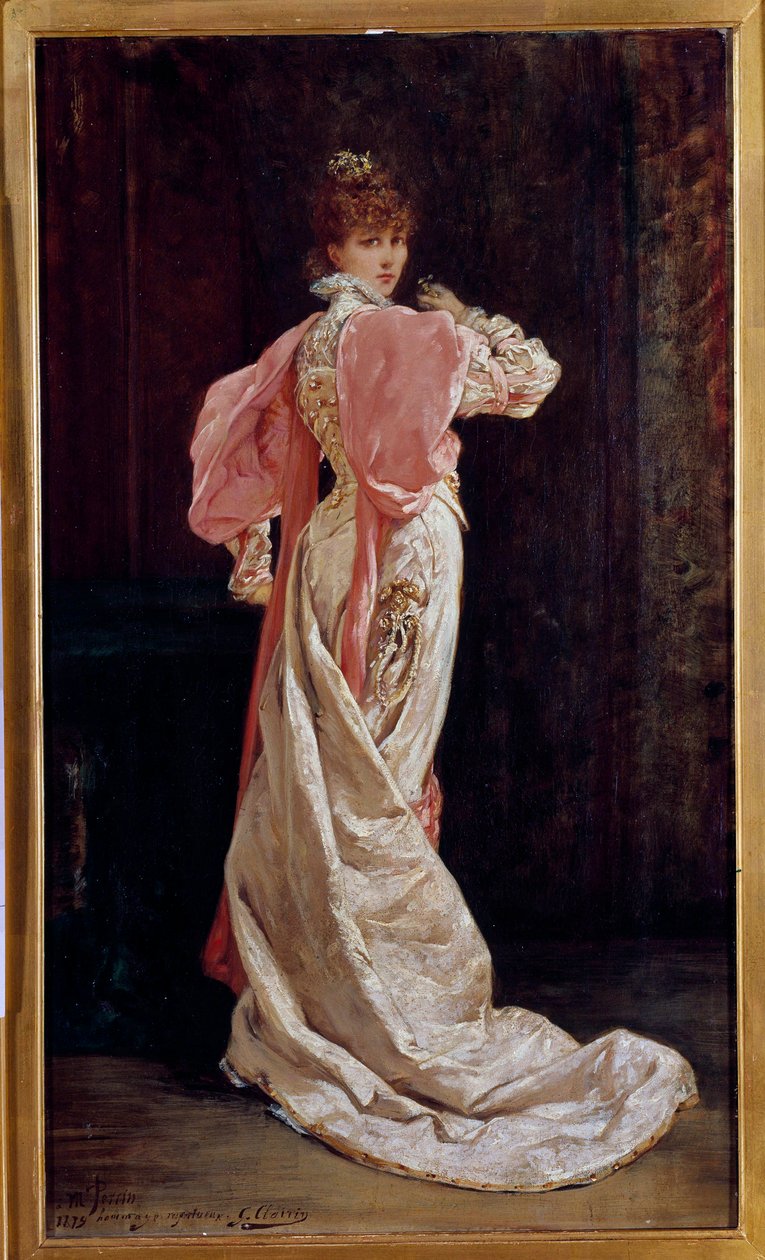 Portret van de Franse actrice Henriette Rosine Bernard, bekend als Sarah Bernhardt (1844-1923) door Georges Clairin