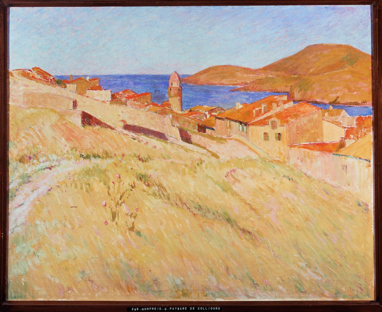 Landschap rond Colliure (schilderij op doek) door Georges Daniel de Monfreid