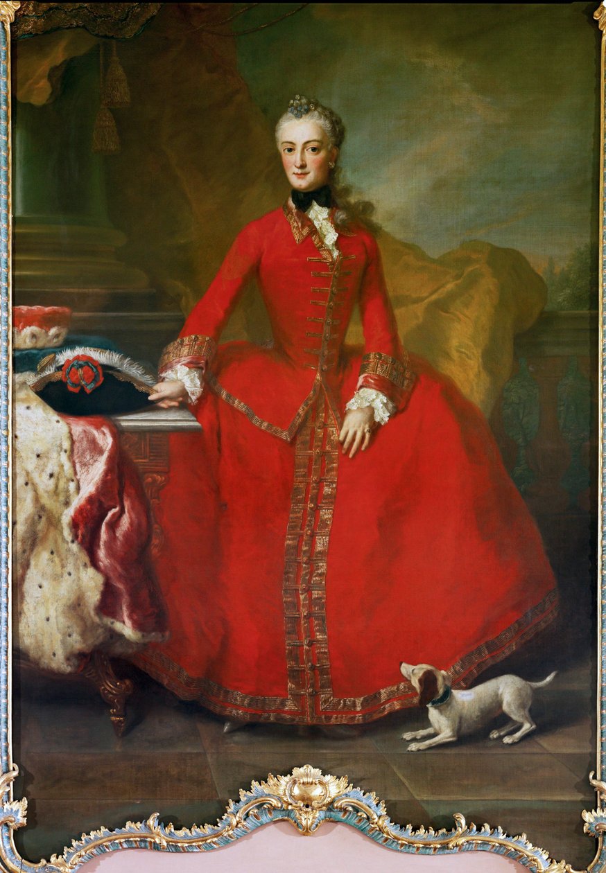 Maria Anna Sophie van Saksen, echtgenote van keurvorst Maximiliaan III van Beieren door Georges Desmarées