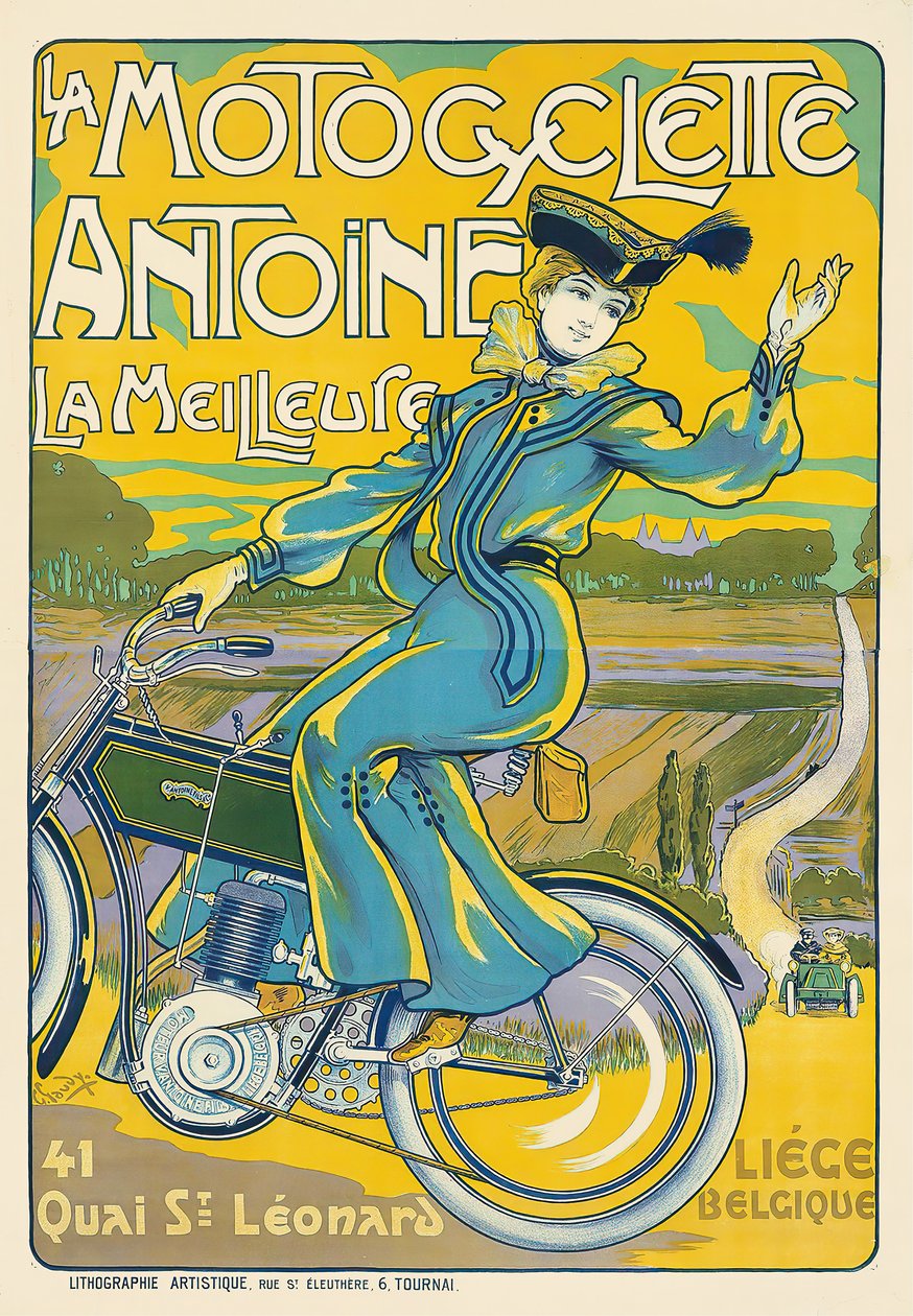 La Motocyclette Antoine door Georges Gaudy