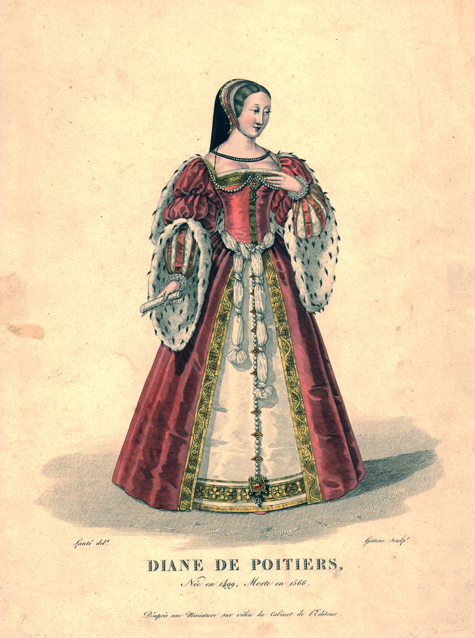 Diane de Poitiers door Georges Jacques Gatine
