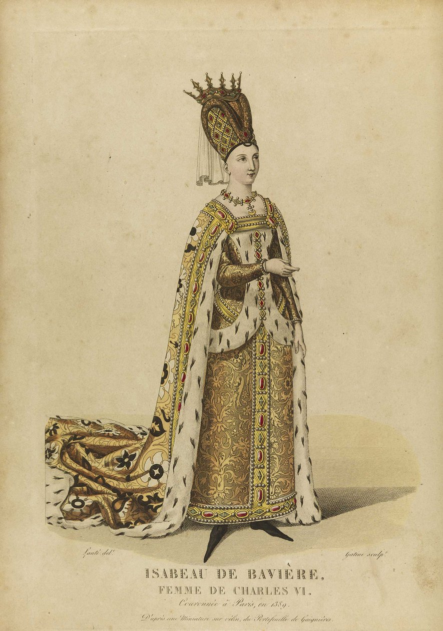 Isabeau van Beieren, koningin van Frankrijk door Georges Jacques Gatine