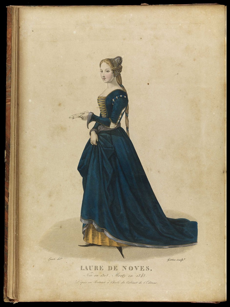 Laura de Noves 1310-1348, Laat 18e eeuw door Georges Jacques Gatine