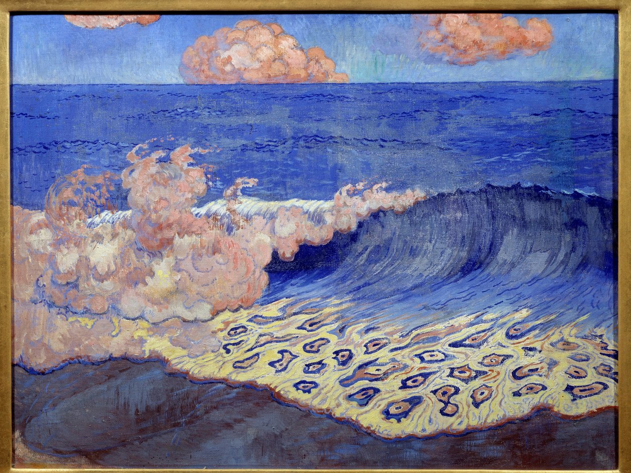 Blauwe marine, golfeffecten door Georges Lacombe