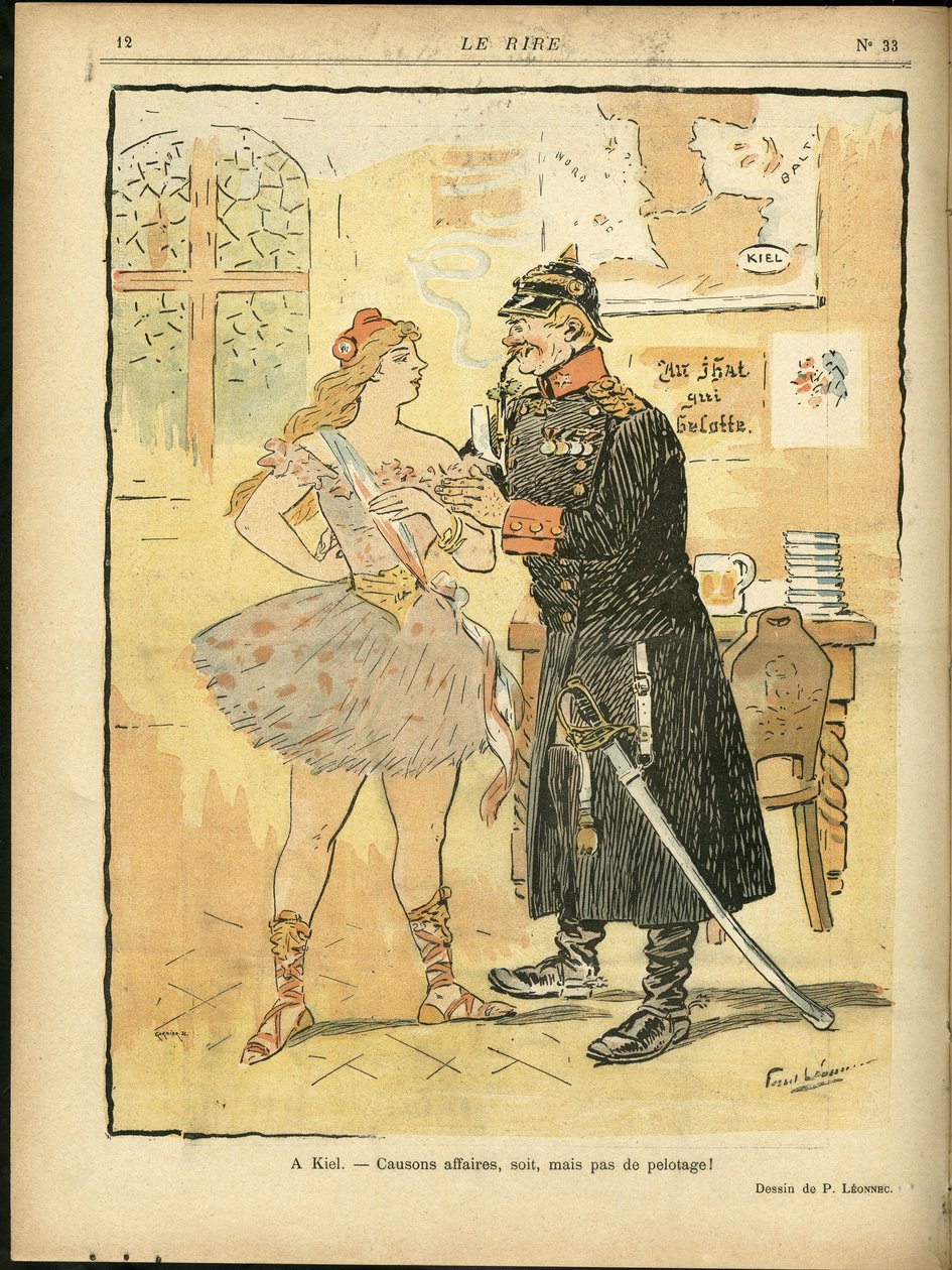 Illustratie van Georges Leonnec (1881-1940) in Le Rire door Georges Leonnec