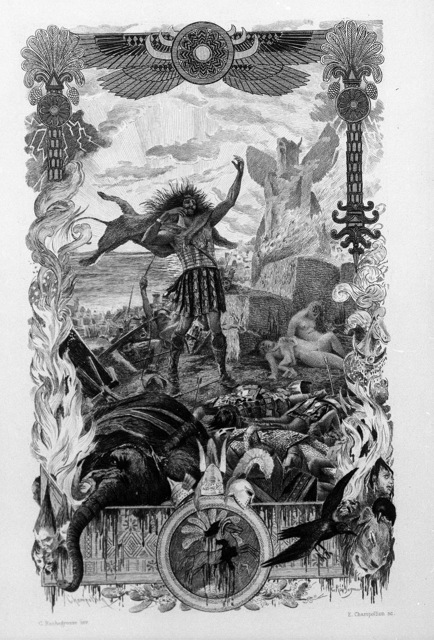 Illustratie door Georges Antoine Rochegrosse voor de roman 