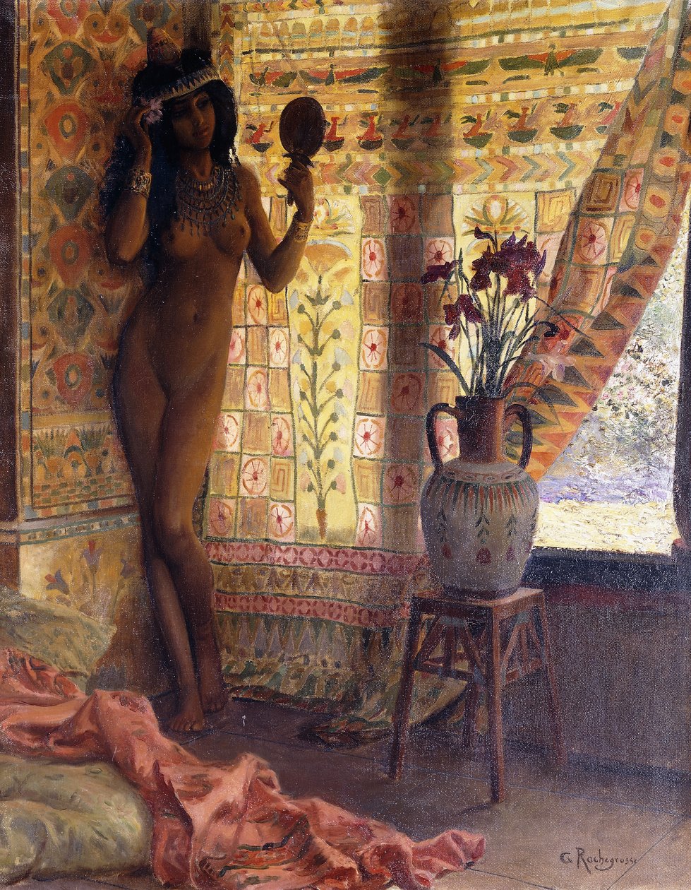 De Spiegel door Georges Marie Rochegrosse