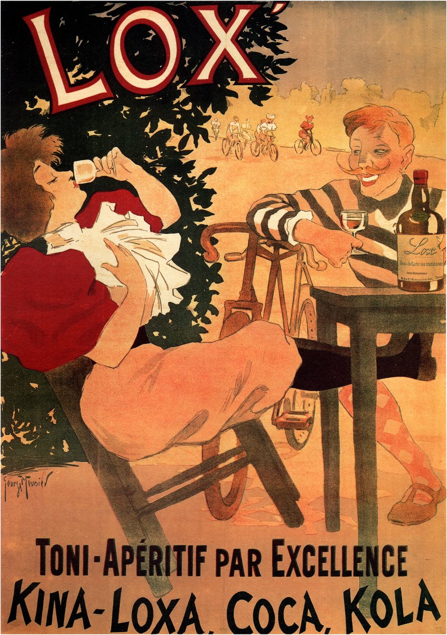 Reclame voor het wijnmerk Lox (poster) door Georges Meunier