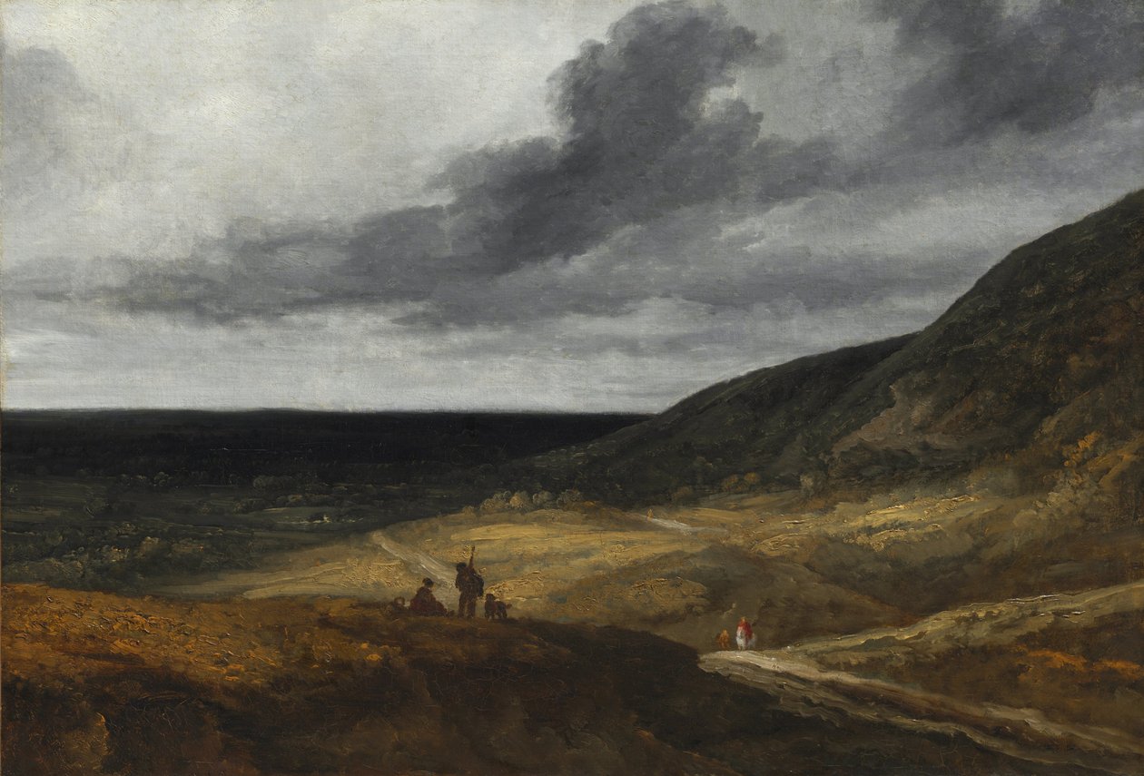 Landschap bij Parijs, ca. 1840 door Georges Michel