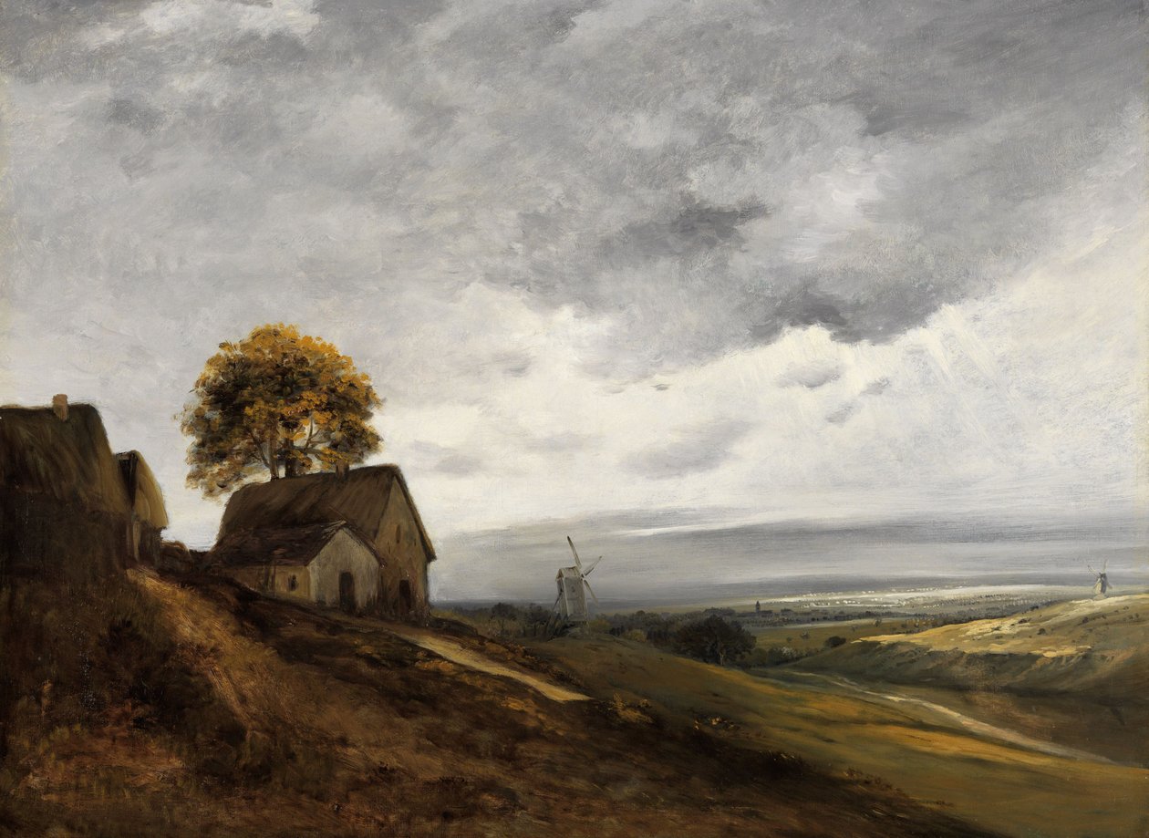 Landschap bij Parijs door Georges Michel