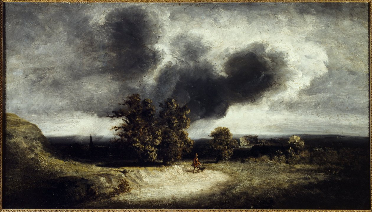 Landschap in de omgeving van Parijs, ca. 1830 door Georges Michel