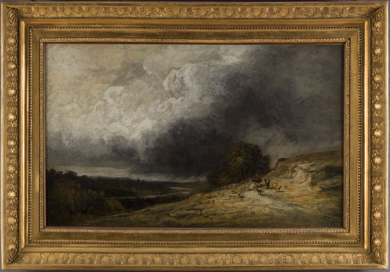Kudde onder de storm, tussen 1796 en 1843 door Georges Michel