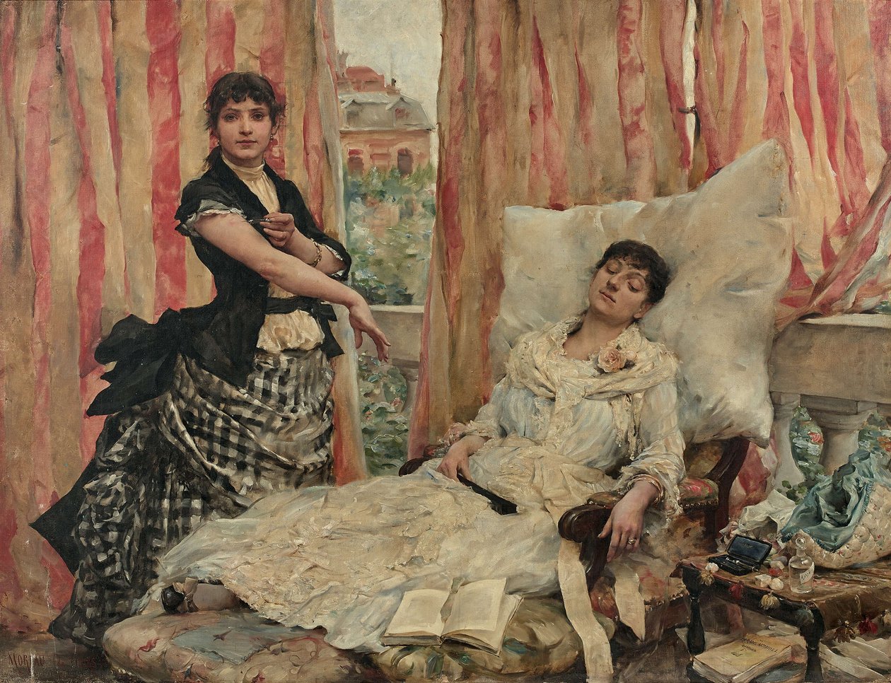 Les Morphinées - Moreau de Tours door Georges Moreau de Tours