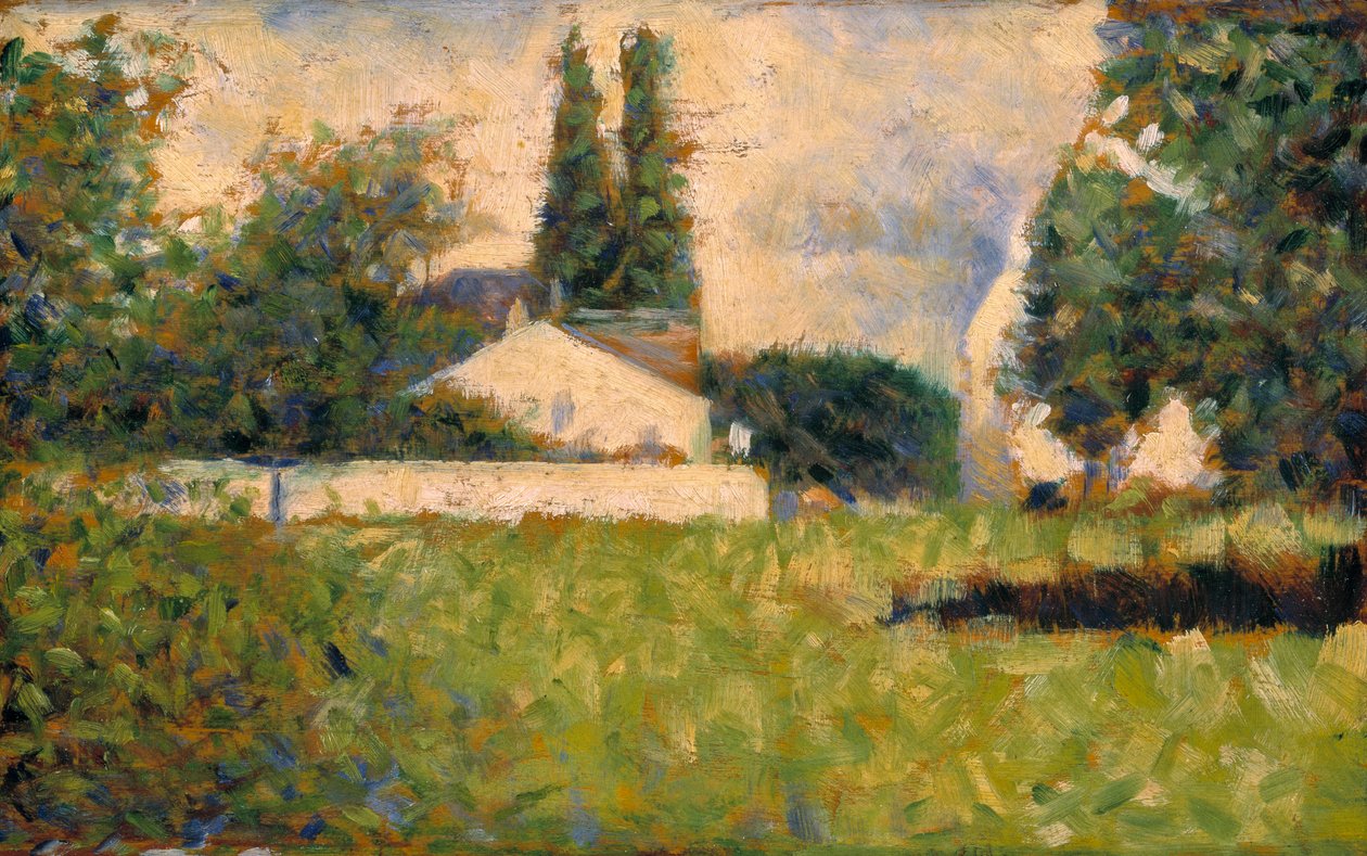 Huis tussen bomen / Maison dans les Arbres, ca. 1883 door Georges Pierre Seurat