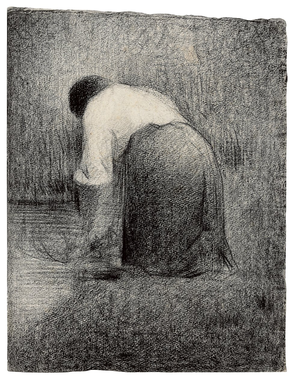 Knielende Vrouw door Georges Pierre Seurat
