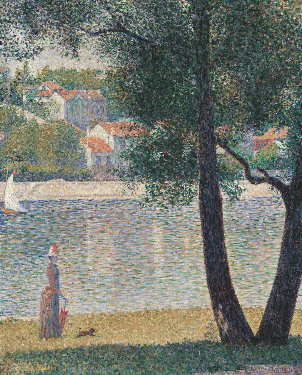 De Seine bij Courbevoie door Georges Pierre Seurat
