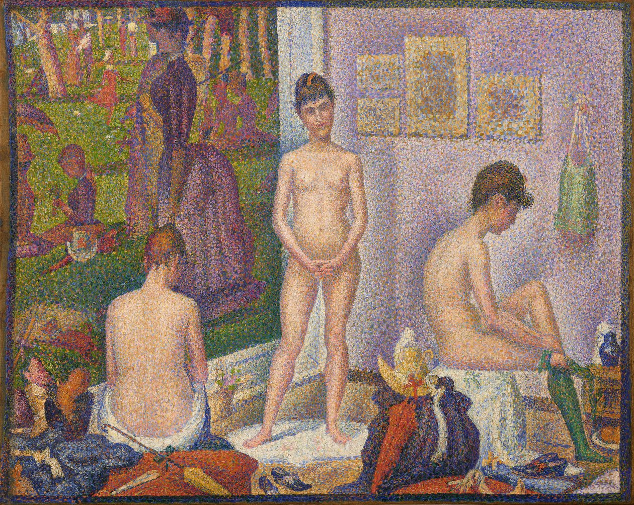 Les Poseuses, Ensemble (Kleine versie) door Georges Pierre Seurat