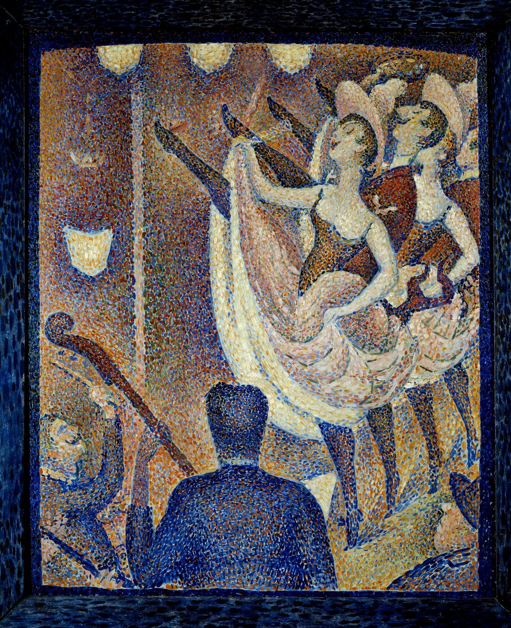 Studie voor de chahut. Schilderij door Georges Seurat (1859-1891) 1889 Buffalo. Albright Knox Art Gallery door Georges Pierre Seurat