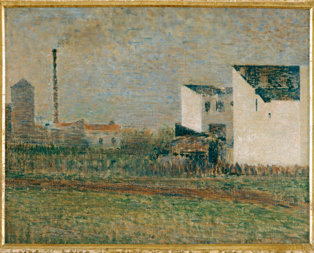 Suburbs (schilderij op doek) door Georges Pierre Seurat