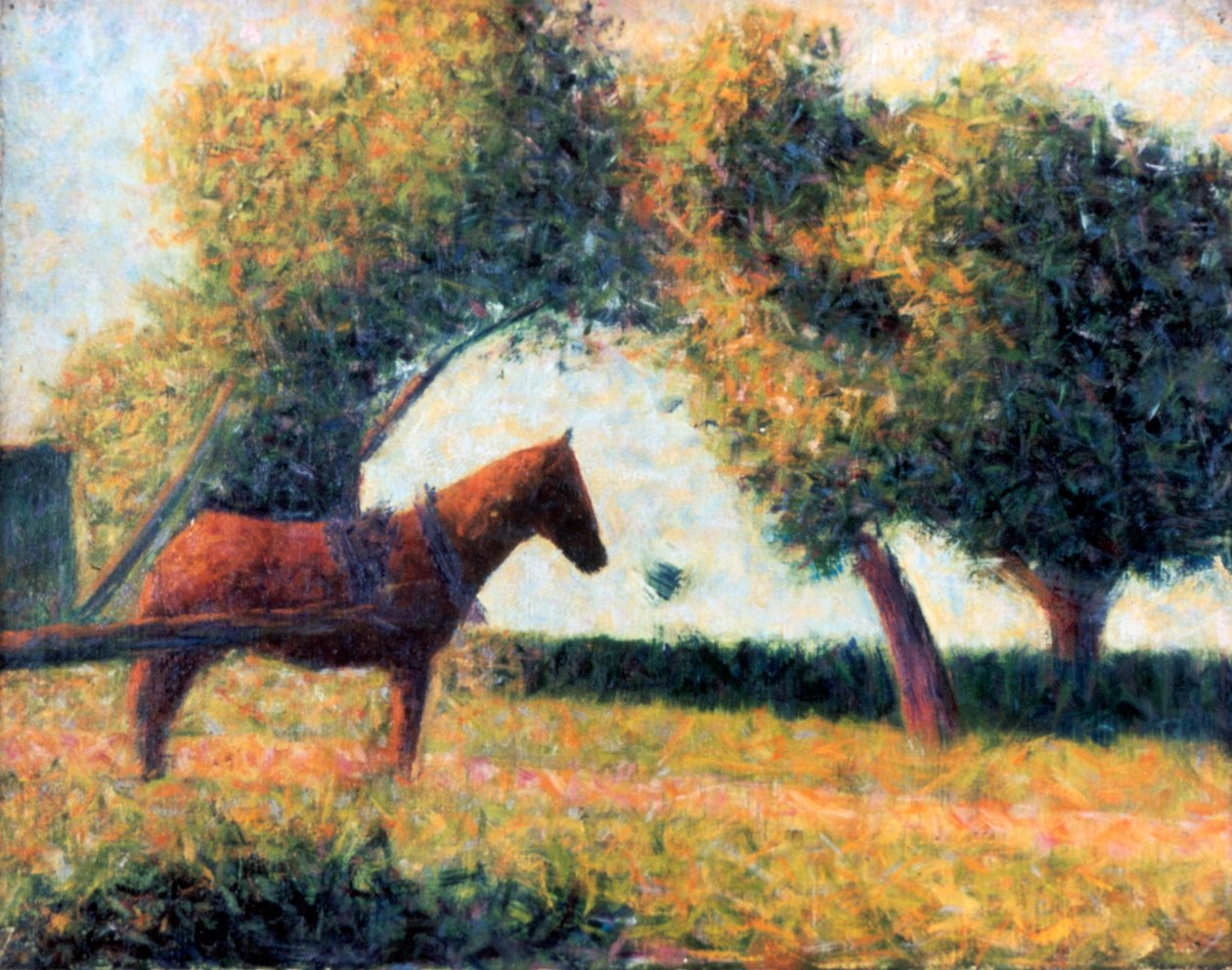 Het Gezadelde Paard door Georges Pierre Seurat