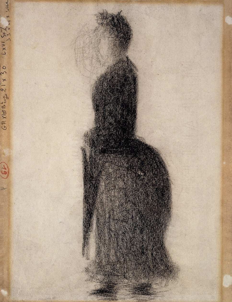Vrouw met een Paraplu door Georges Pierre Seurat