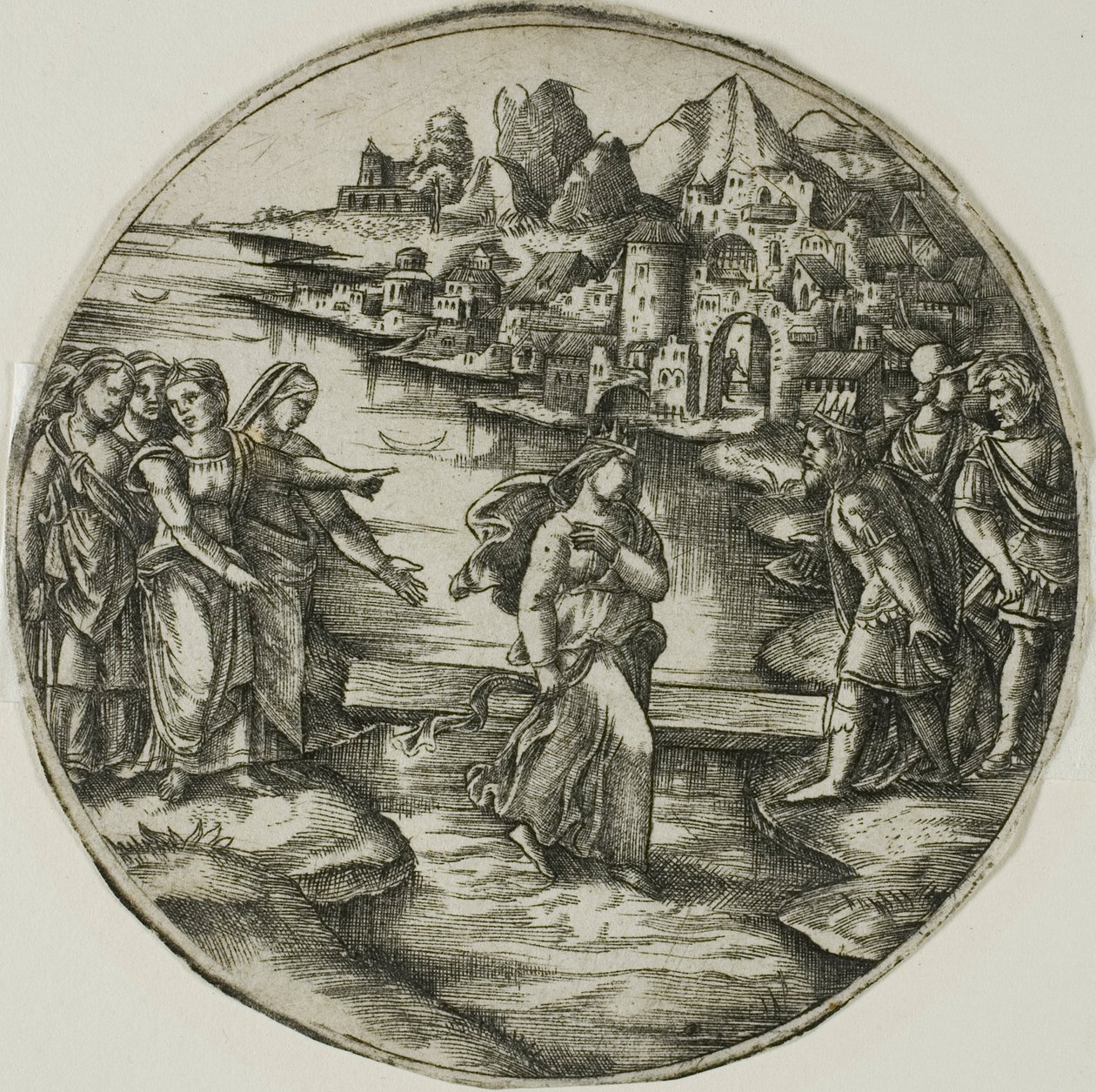 De Koningin van Sheba Lopend op het Water door Georges Reverdy