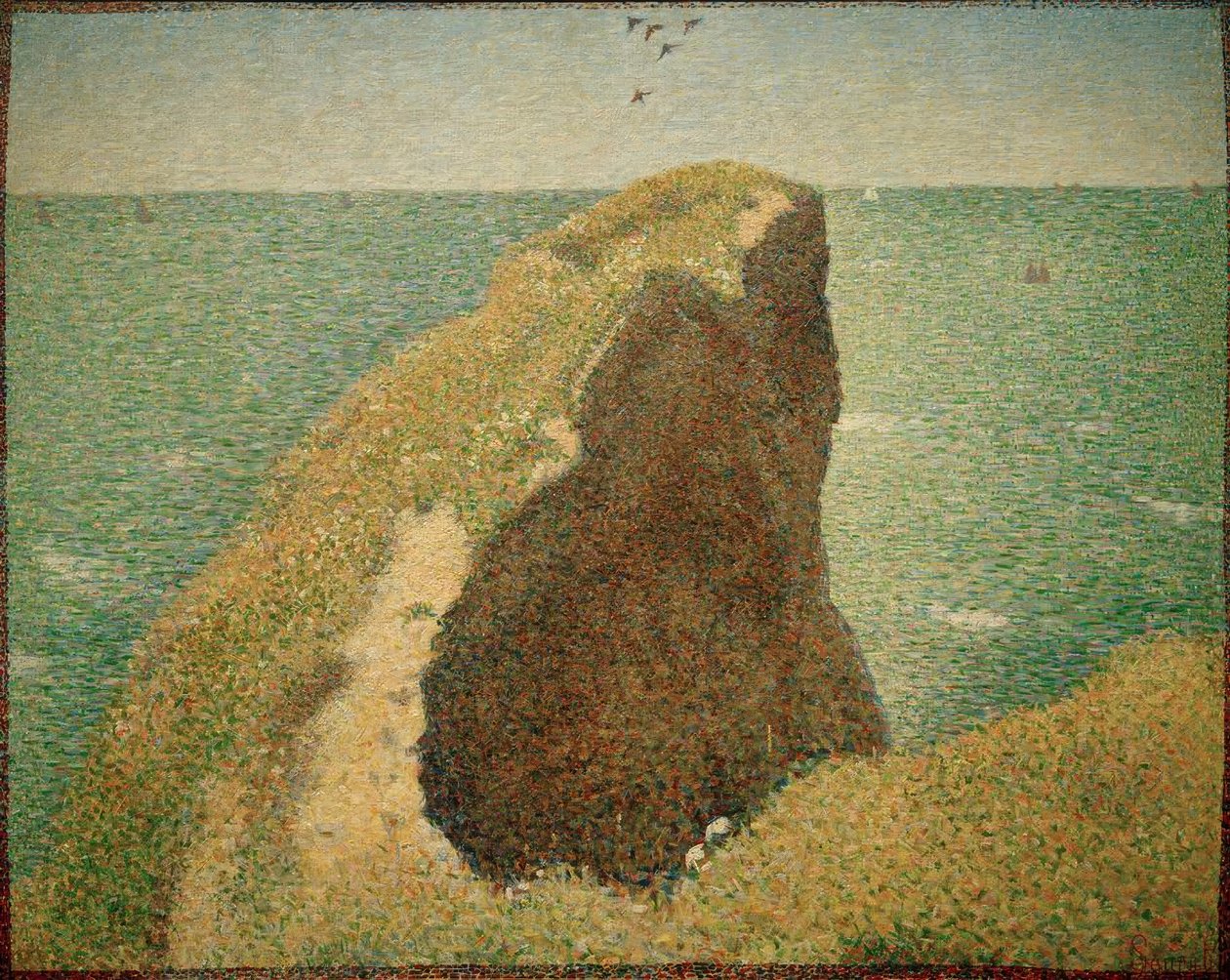 Le Bec du Hoc, Grandcamp door Georges Seurat