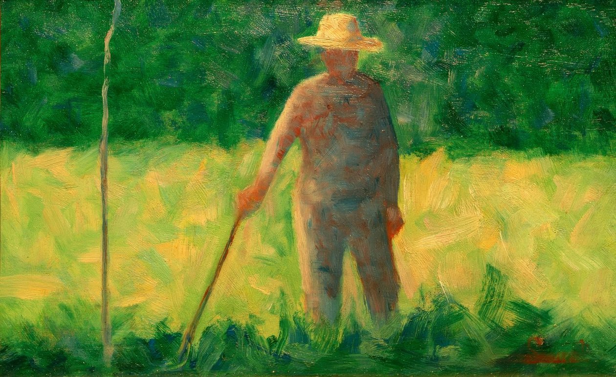 De tuinman (De tuinier) door Georges Seurat
