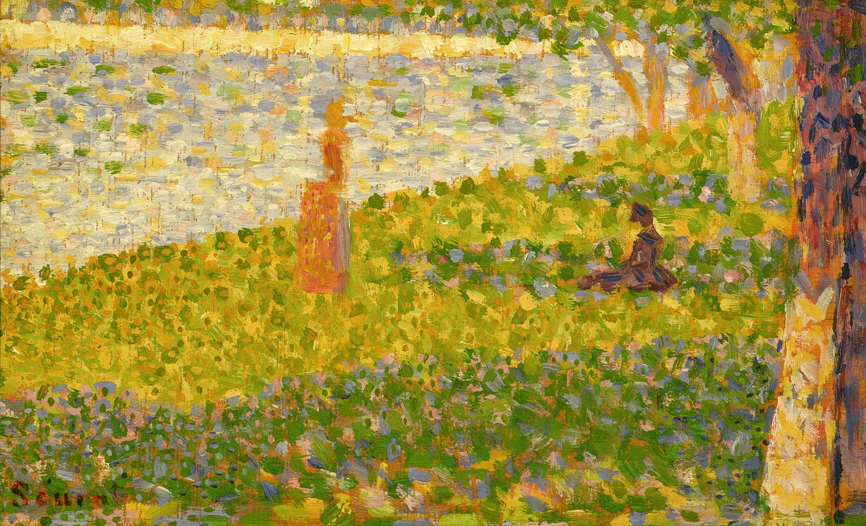 Vrouwen aan de Rivieroever, studie voor La Grande Jatte door Georges Seurat