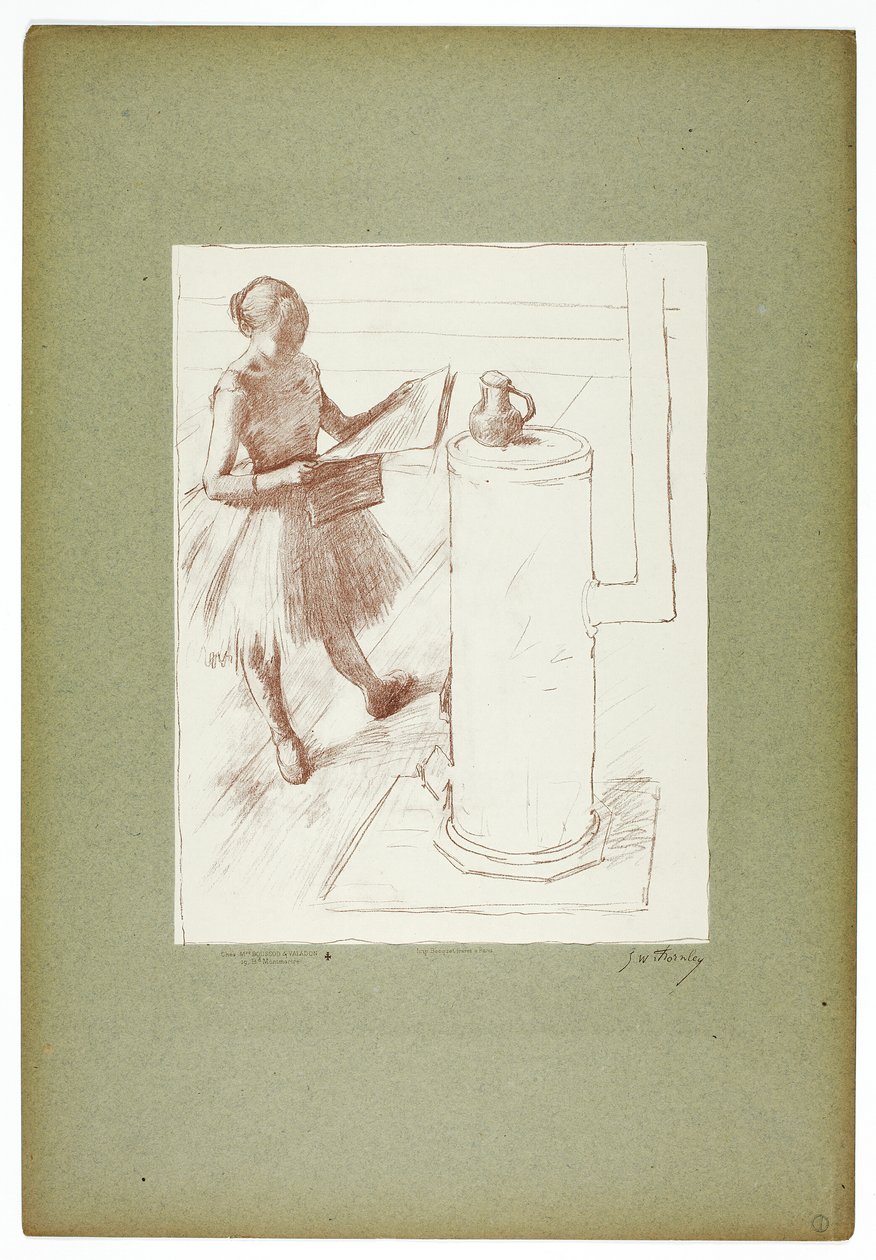 Danser bij de kachel door Georges William Thornley