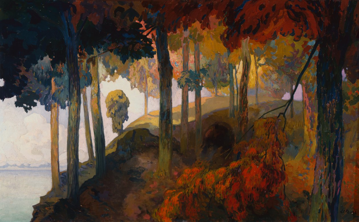 Een Arcadisch landschap door Georges de Feure