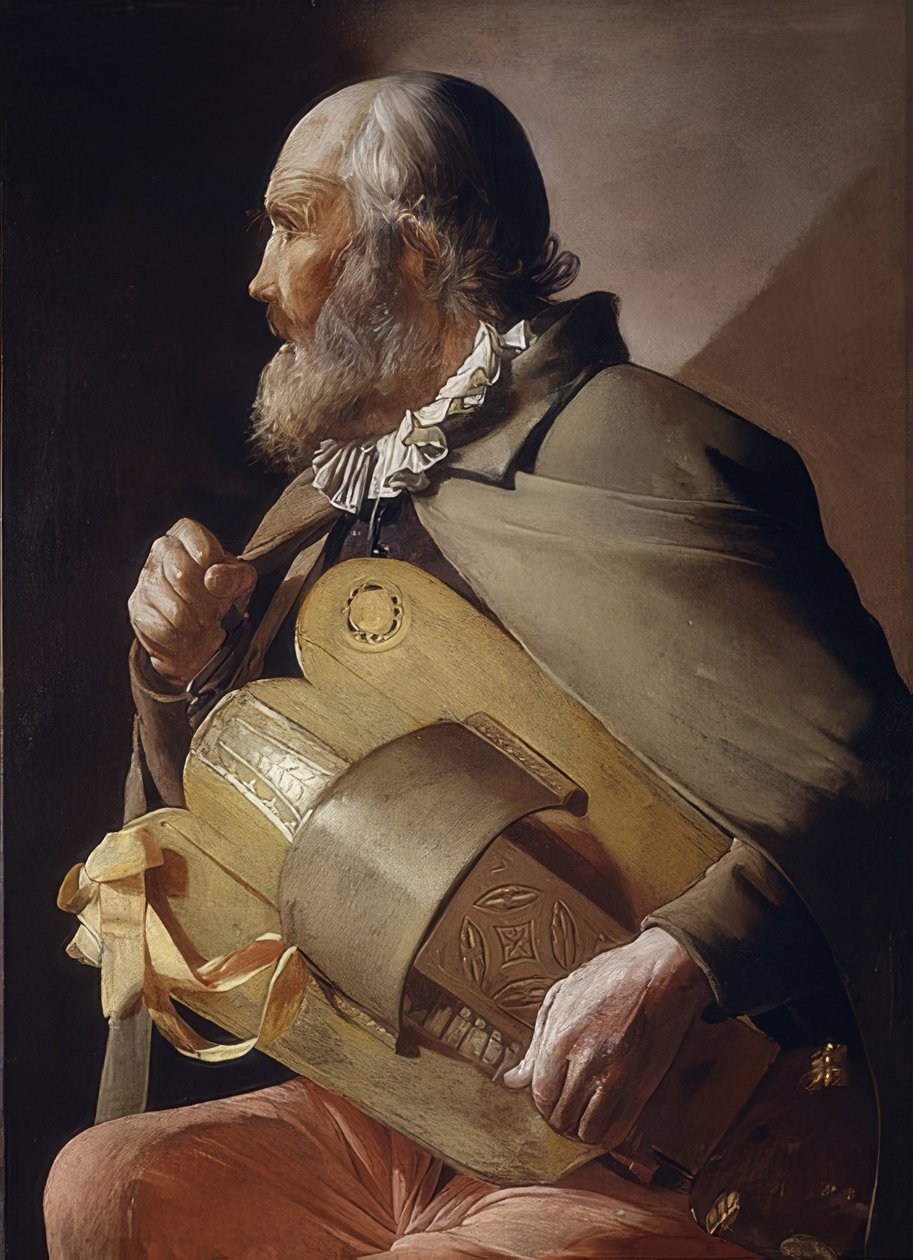 Blinde draailierspeler. 1620-30 door Georges de La Tour