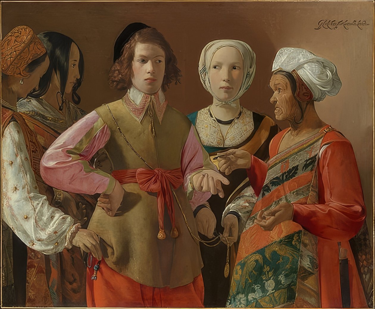 De waarzegster door Georges de La Tour