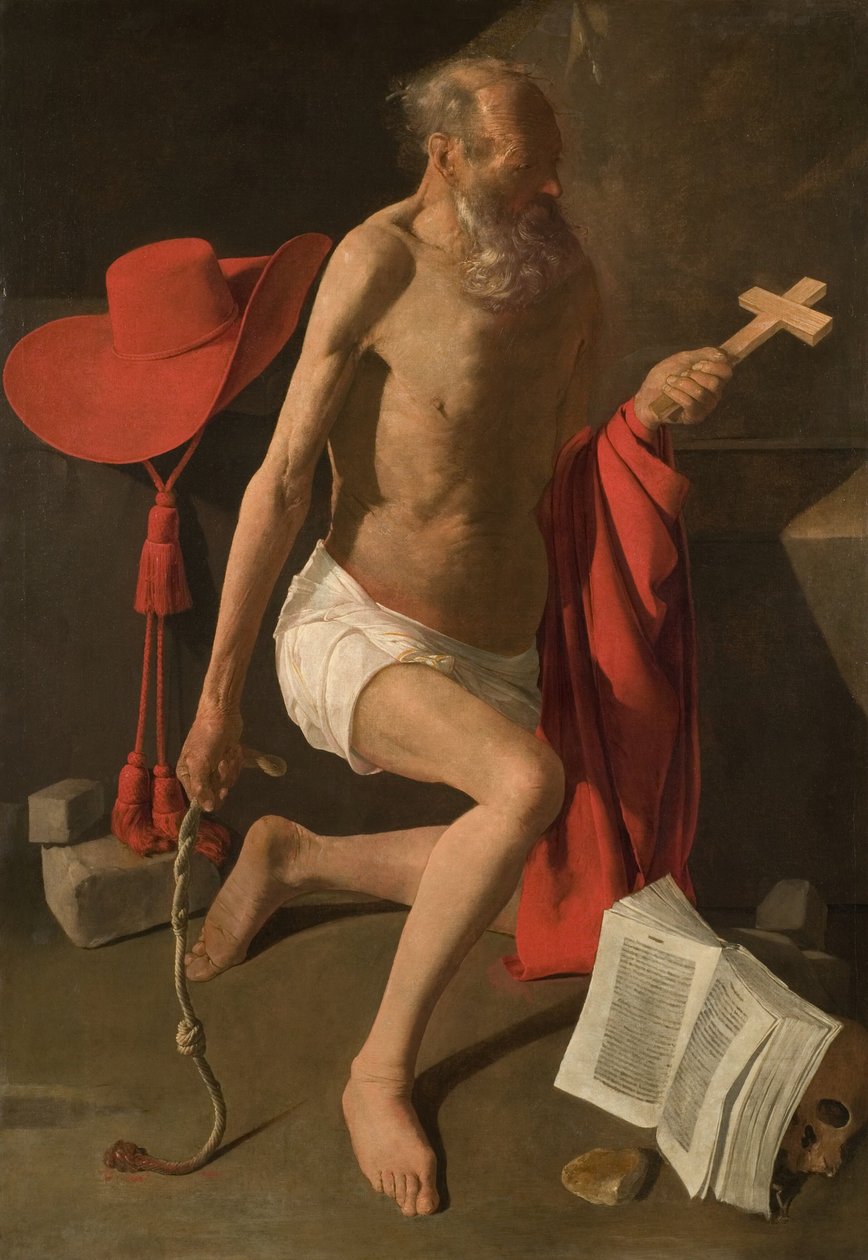 De boetvaardige Sint-Hiëronymus door Georges de La Tour