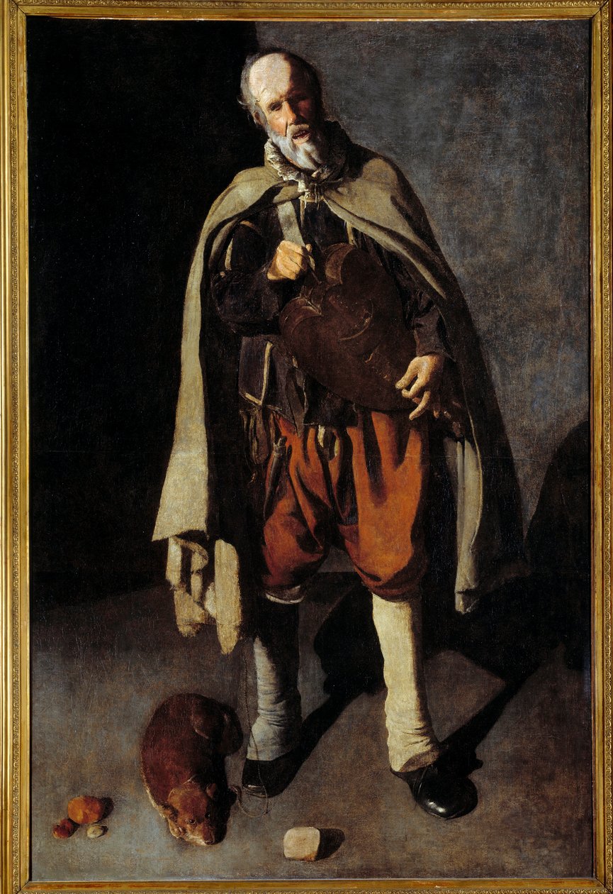 De oude hond door Georges de La Tour