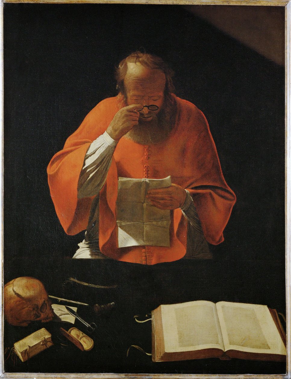 Hiëronymus lisant - Hiëronymus lezen ... door Georges de La Tour