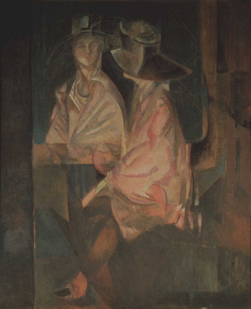 Portret van actrice Alisa Koonen door Georgy Bogdanovich Yakulov
