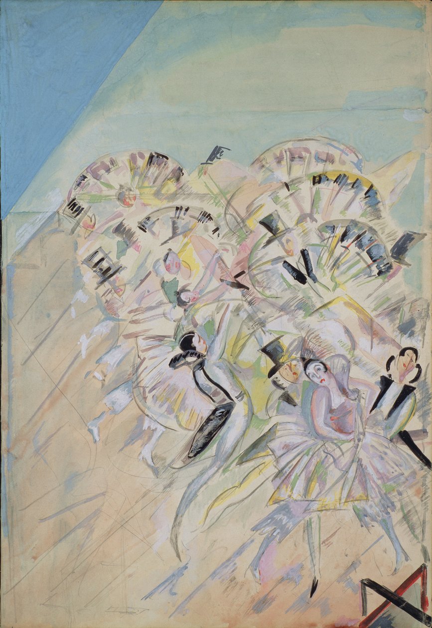 Toneelontwerp voor de operette Girofle-Giroflia door Ch. Lecocq, 1922 door Georgy Bogdanovich Yakulov