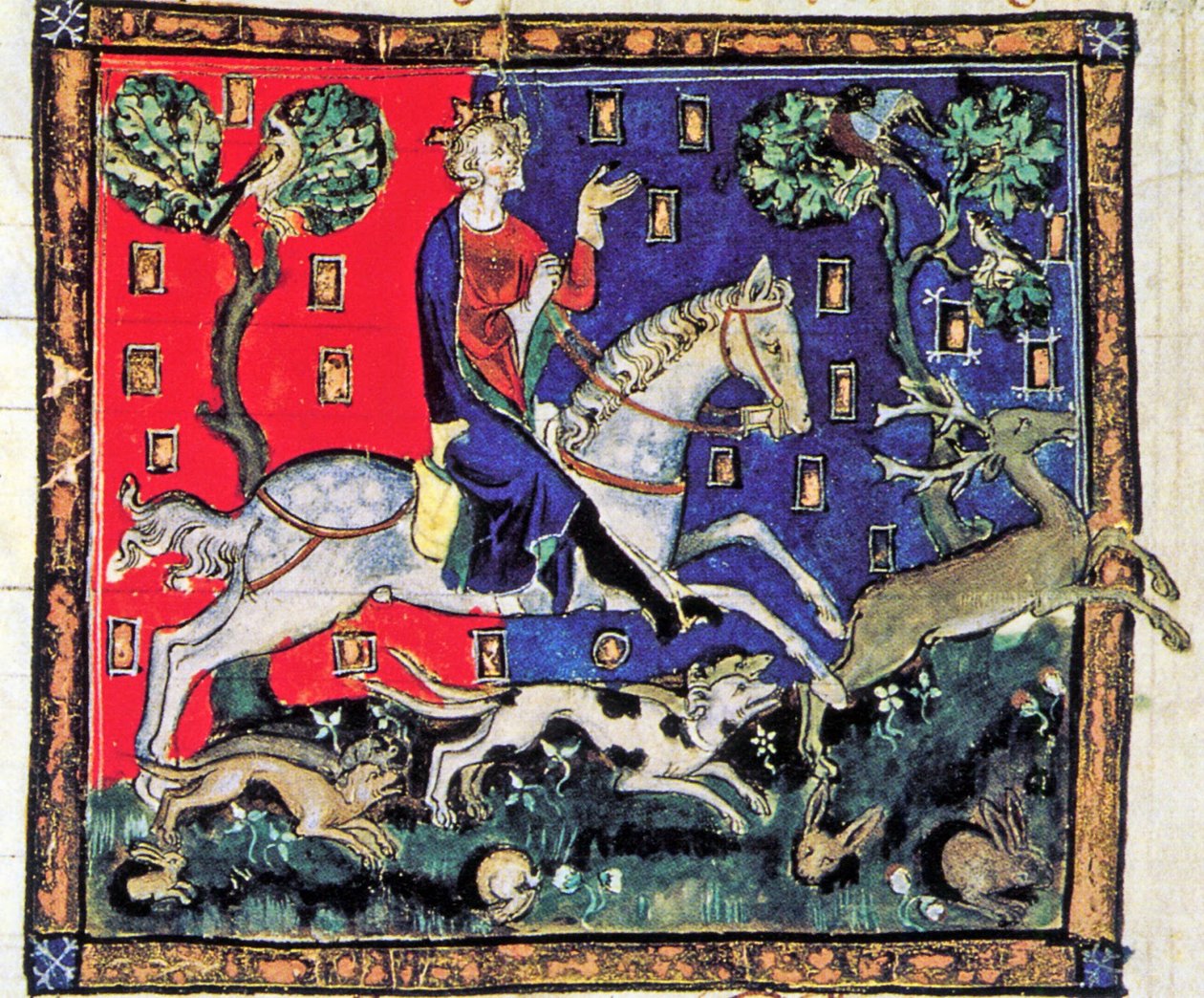 Koning Jan, Jacht met honden, De Rege Johanne, 1300-1400 (26101230351) door Georgia Levan Ramishvili from Tbilisi
