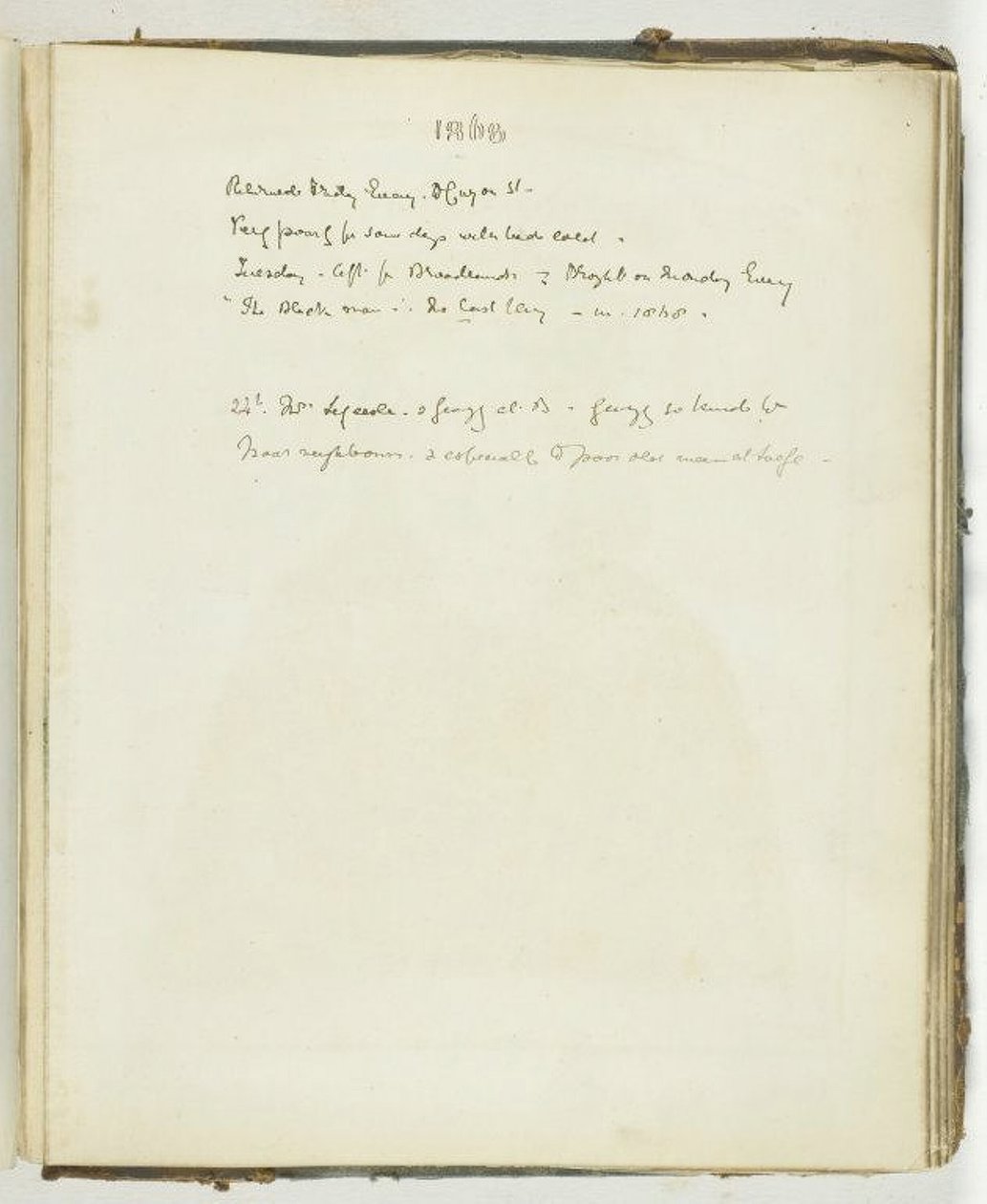 Zonder titel [pagina tekst met betrekking tot Broadlands], 1868 door Georgina Cowper