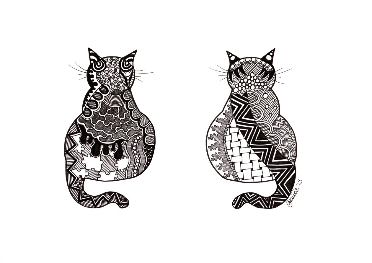 Koppel Katten door Georgina Naisbitt